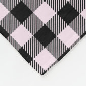 Plaid Gingham gepersonaliseerd Fleece Deken (Hoek)