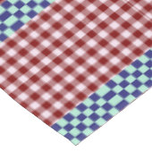 Plaid Gingham gepersonaliseerd Tafelkleed (Gekanteld)