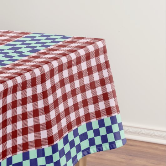 Plaid Gingham gepersonaliseerd Tafelkleed (Voorbeeld)