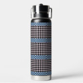 Plaid Gingham gepersonaliseerd Waterfles (Achterkant)
