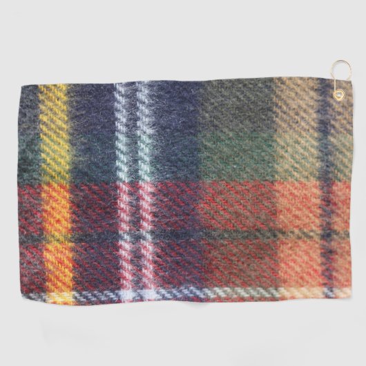 Plaid Golfen Herfst Pattern Destiny's Destiny Golfhanddoek (Horizontaal)