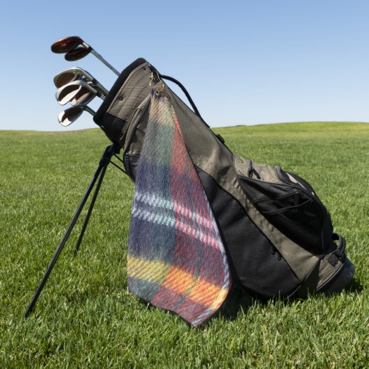 Plaid Golfen Herfst Pattern Destiny's Destiny Golfhanddoek (Groen)