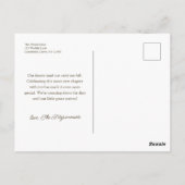 Plaid Goose Baby Shower Dankjewelansichtkaart Briefkaart (Achterkant)