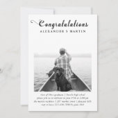 Plaid Graduation Party Foto aankondiging (Voorkant)