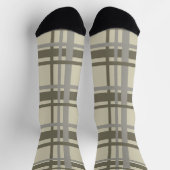 Plaid gray and cream sokken (Top)