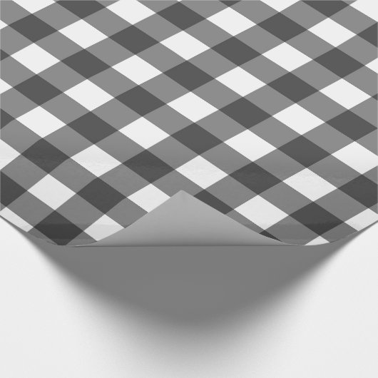 Plaid Gray Cadeaupapier (Hoek)