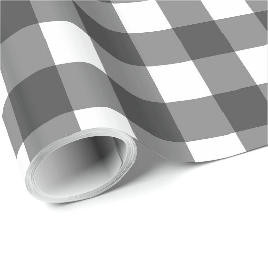 Plaid Gray Cadeaupapier (Rol Hoek)