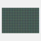 Plaid Green Blue Tartan Holiday Inpakpapier Vel (Voorkant 2)