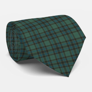 Plaid Green Blue Tartan Traditional Style Neck Tie Stropdas
