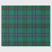 Plaid Green Check Elegant Clan Henderson Tartan Cadeaupapier (Vlak)