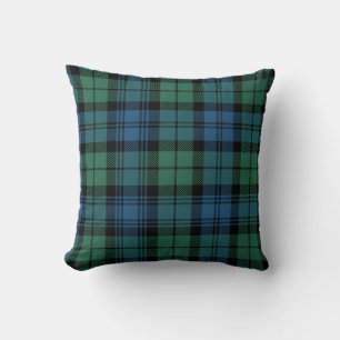 Plaid Green Check Rustic Clan Campbell Tartan Kussen