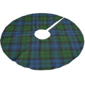 Plaid Green Christmas Rustic Tartan Kerstboom Rok (Gekanteld)