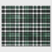 Plaid Green Christmas Yule Rustic Holiday Cadeaupapier (Vlak)
