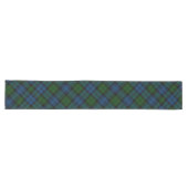Plaid Green Family Rustic Tartan Lange Tafelloper (Horizontaal)