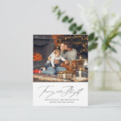 Plaid Green Red Furry en Bright Pet Holiday Kaart (Staand voorkant)