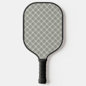Plaid Greens and Beige Heart Pickleball Paddle (Achterkant)