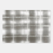 Plaid grijs wit tartan pastel waterverf rustiek inpakpapier vel (Voorkant 3)