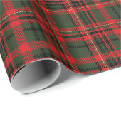 Plaid Groen en Rood Cadeaupapier (Rol Hoek)
