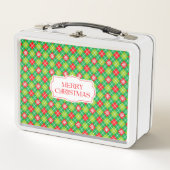 Plaid Groen en Rood Vrolijk Kerstfeest (Voorkant)