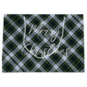 Plaid Groen Wit Feestelijke Kerstmis Gordon Tartan Groot Cadeauzakje (Voorkant)