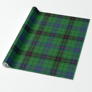 Plaid Groen Zwart Blauw Tartan Cadeaupapier