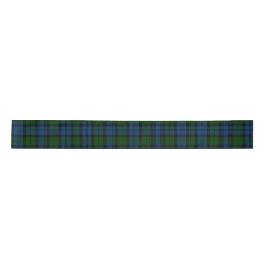 Plaid Groene Clan Campbell Militaire Klassieke Tar Satijnen Lint (Voorkant)