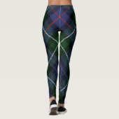 Plaid Groene Clan MacKenzie Rustieke Tartan Leggings (Achterkant)