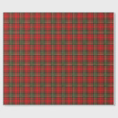 Plaid Groene en Rode Kerstmis Cadeaupapier (Vlak)