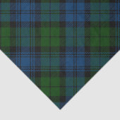 Plaid Groene Familie Feestdagen Rustieke Tartan Tissuepapier (Detail)
