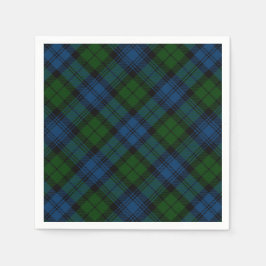 Plaid Groene Kerst Feestdagen Rustiek Tartan Papie Servet