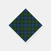 Plaid Groene Kerst Feestdagen Rustiek Tartan Papie Servet (Hoek)