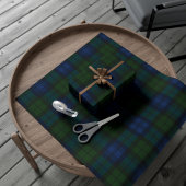 Plaid Groene Kerst Feestdagen Rustieke Tartan Cadeaupapier