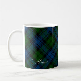 Plaid Groene Kerstvakantie Rustieke Tartan Custom Koffiemok