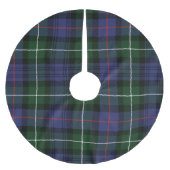 Plaid Groene Rustieke Clan Mackenzie Tartan Kerstboom Rok (Voorkant)
