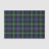 Plaid Groene Rustieke Clan Mackenzie Tartan Tissuepapier (Voorkant)