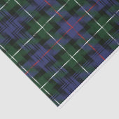 Plaid Groene Rustieke Clan Mackenzie Tartan Tissuepapier (Detail)