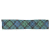 Plaid Groene Rustieke Vakantie Campbell Tartan Korte Tafelloper (Horizontaal)