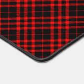 Plaid Grunge Patroon Tartan Cool Retro Zwart & Roo Bureaumat (Hoek)