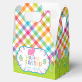 Plaid Happy Easter Gepersonaliseerde geveldoos Bedankdoosjes (Geopend)