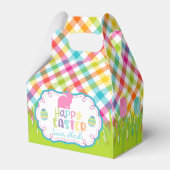  Plaid Happy Easter Gepersonaliseerde geveldoos Bedankdoosjes (Voorkant Zijde)