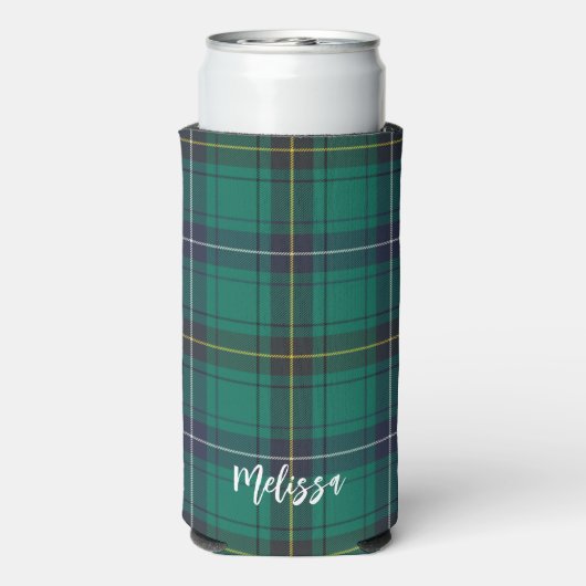 Plaid Henderson Plaid Groene Tartan Seltzer Blikjeskoeler (Seltzer Achterkant)