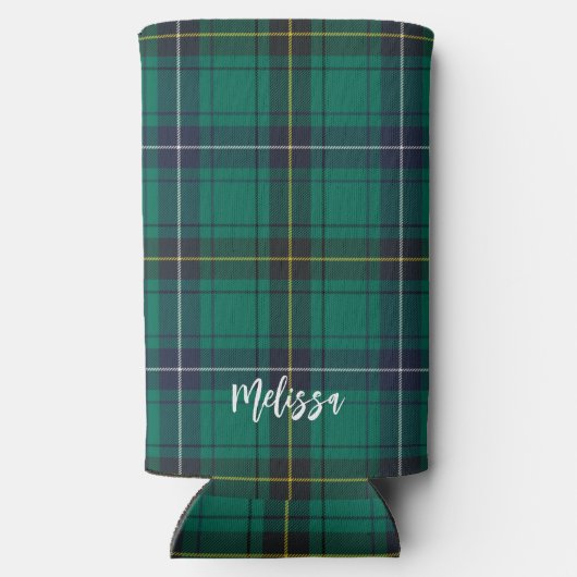 Plaid Henderson Plaid Groene Tartan Seltzer Blikjeskoeler (Achterkant)