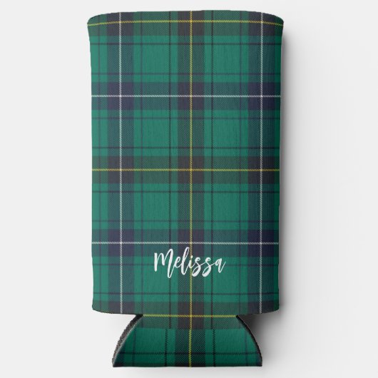 Plaid Henderson Plaid Groene Tartan Seltzer Blikjeskoeler (Voorkant)