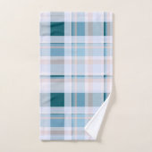 Plaid Herfst Shades Blues, Grijzen, Blush Bad Handdoek (Handdoek)