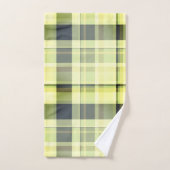 Plaid Herfst Shades Groenen, Grijs, Buttercream Bad Handdoek (Handdoek)