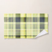 Plaid Herfst Shades Groenen, Grijs, Buttercream Bad Handdoek (Handdoek)