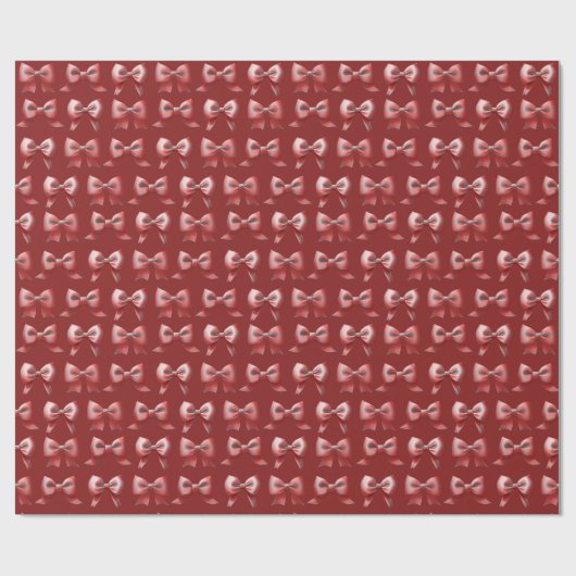 Plaid Holiday Bow Gift Wrapping Paper Cadeaupapier (Vlak)