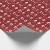 Plaid Holiday Bow Gift Wrapping Paper Cadeaupapier (Hoek)