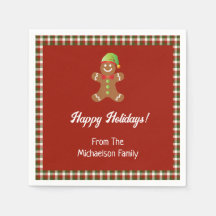 Plaid Holiday Cookie Baking Kerstmis