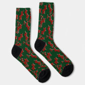Plaid Holly en bessen Kerstmis Sokken (Rechts)